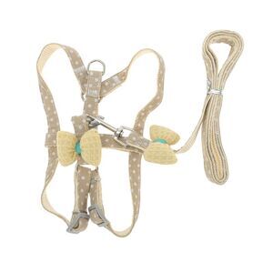 Durable Bow Pet Leash Kit Small Yellow
